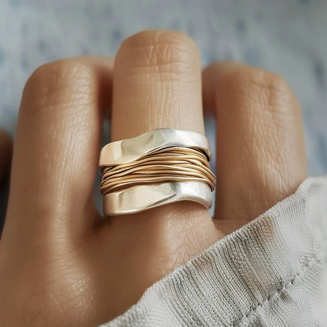 Aurora™ | Women’s Silver and Gold Ring