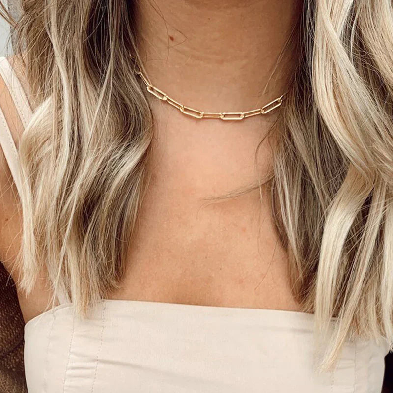 Orrin™ | Sleek Gold Link Necklace