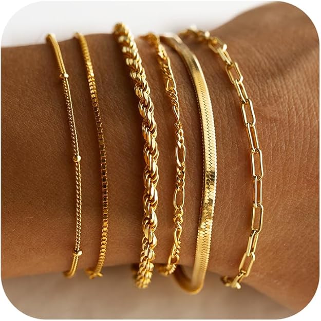 Solmira™ | Gold Elegance Bracelet Set