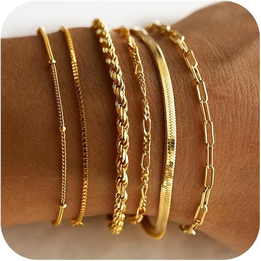 Solmira™ | Gold Elegance Bracelet Set