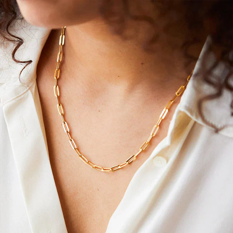 Orrin™ | Sleek Gold Link Necklace