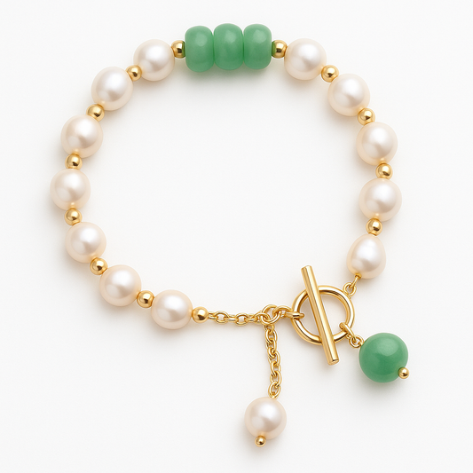 Serenova™ | Women’s Pearl Charm Bracelet