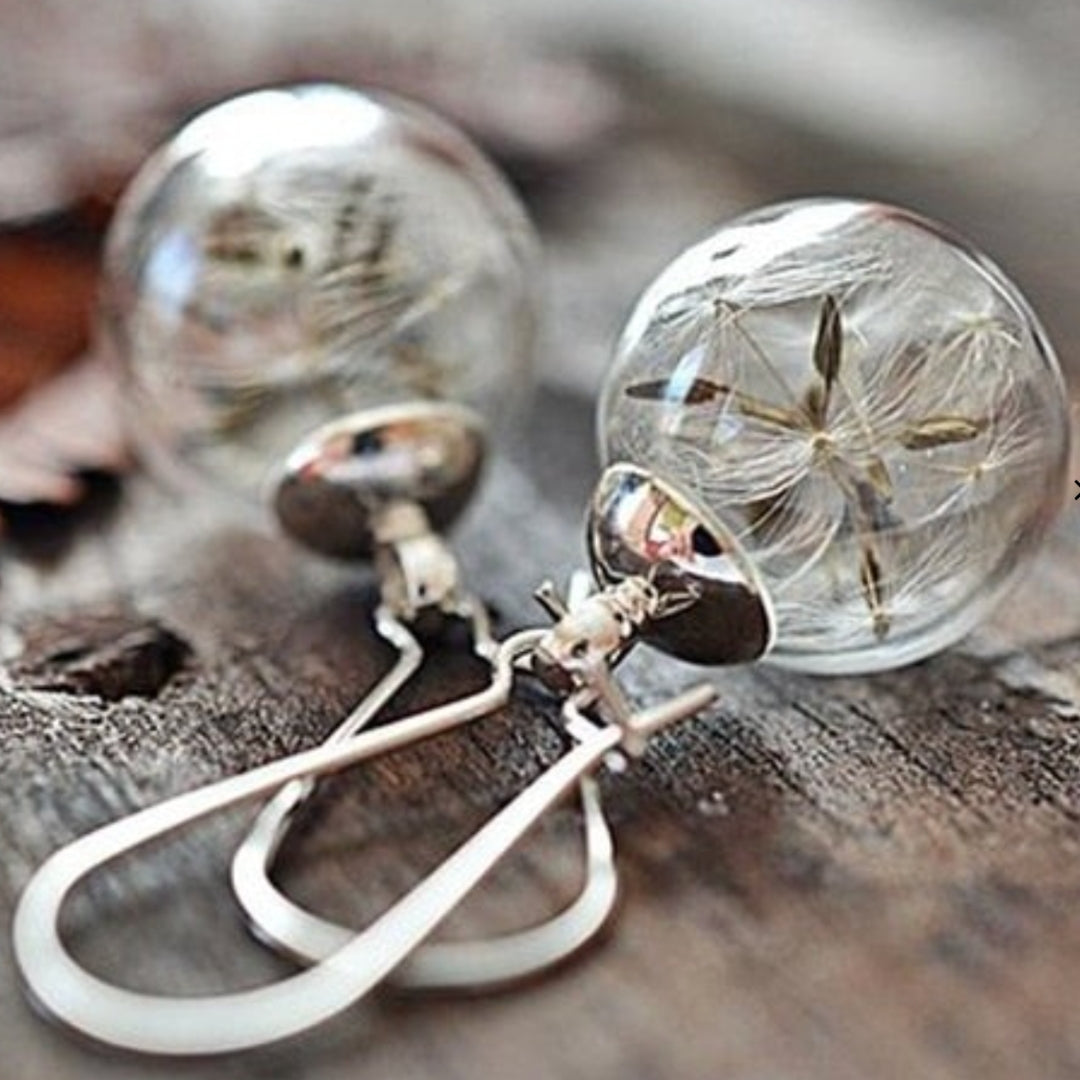 Florence™ | Botanical Glass Sphere Earrings
