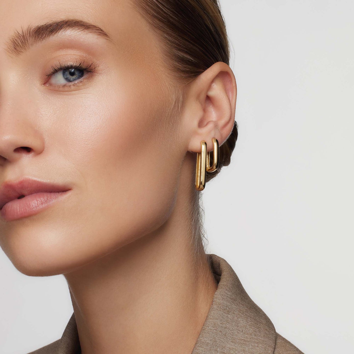 Orvara™ | Polished Gold Earrings