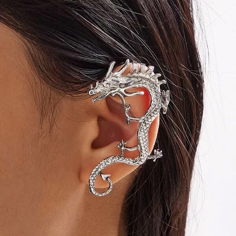 Kael™ | Mystic Silver Dragon Earring