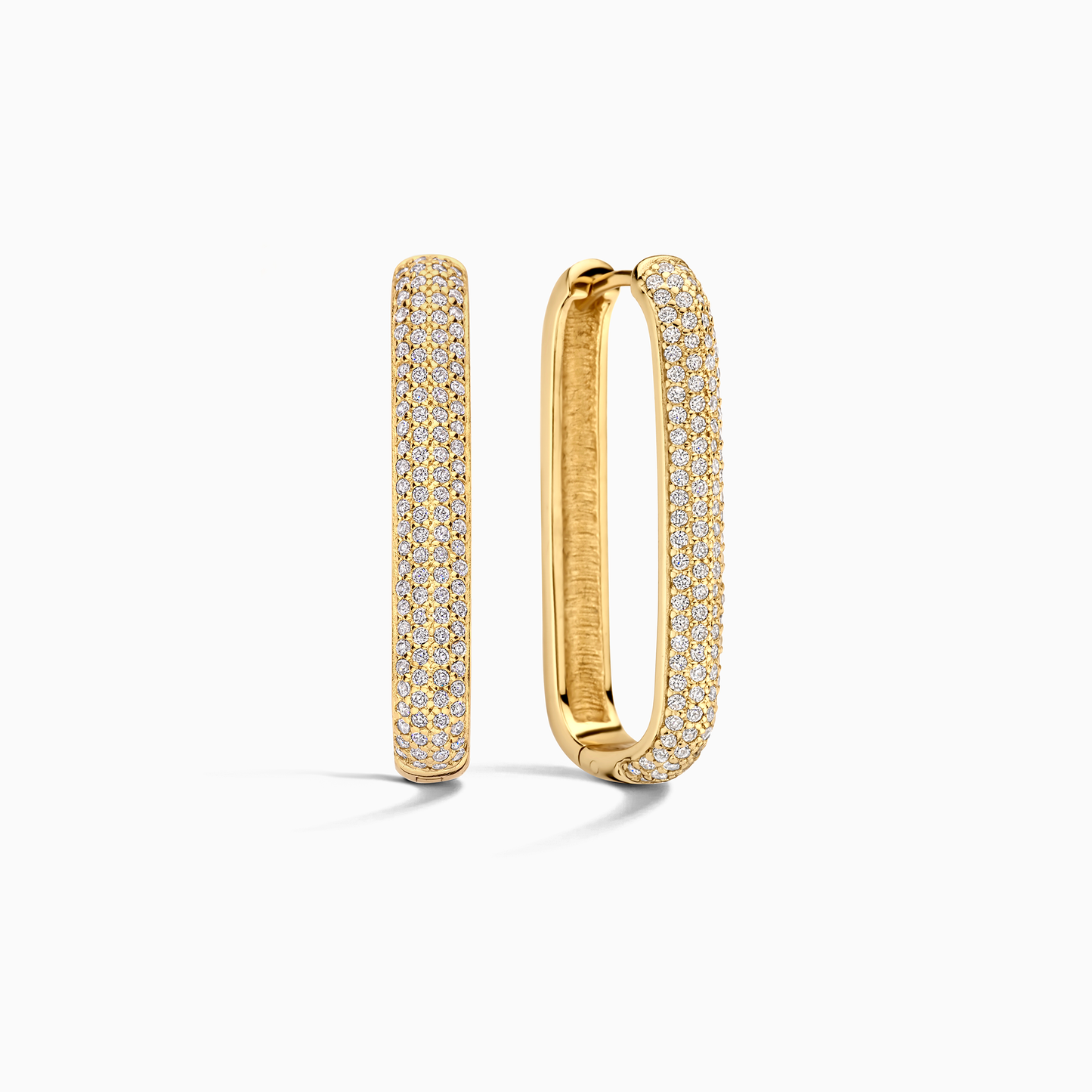 Veyonna™ | Shimmering Gold Hoop Earrings