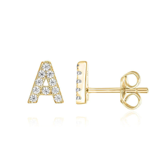 Lettera™ | Crystal Initial Earring