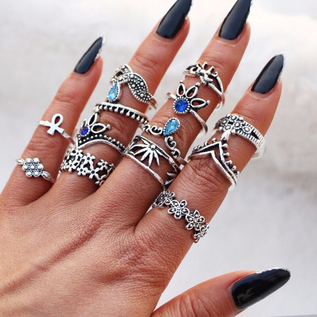 Evelisse™ | Unique Vintage Ring Set