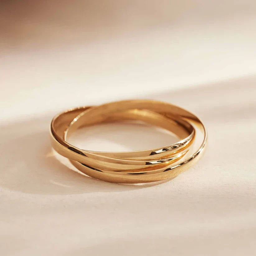 Trivelle™ | Classic Gold Trio Ring