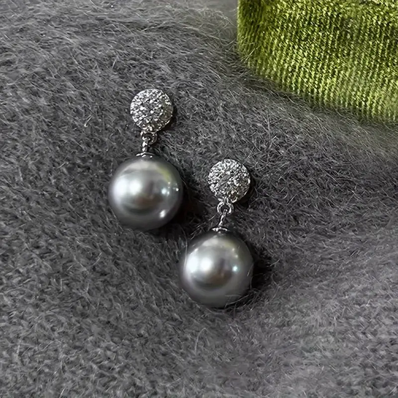 Noctara™ | Pearl & Crystal Drop Earrings