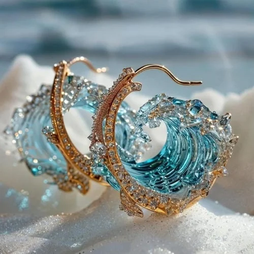 Maristelle™ | Golden Wave Earrings