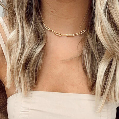 Orrin™ | Sleek Gold Link Necklace