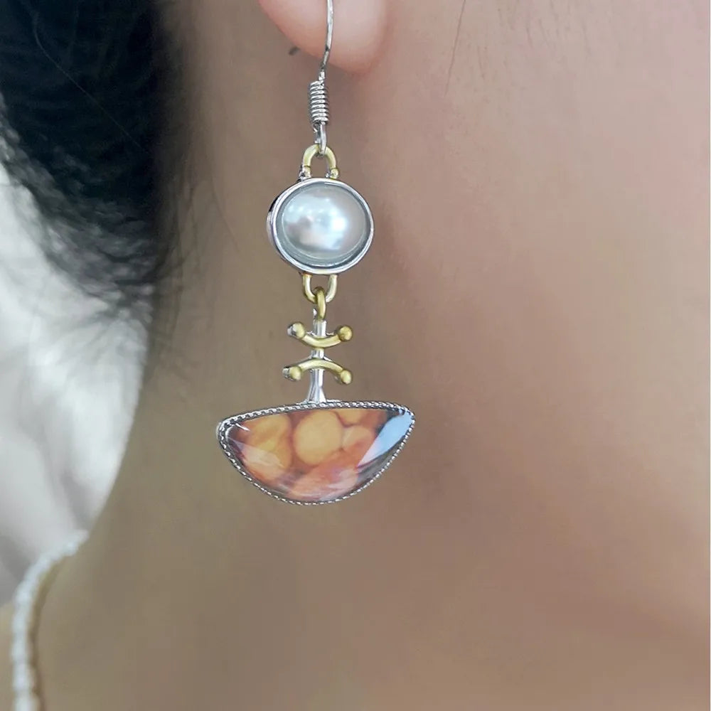 Marisol™ | Retro Dual-Tone Earrings