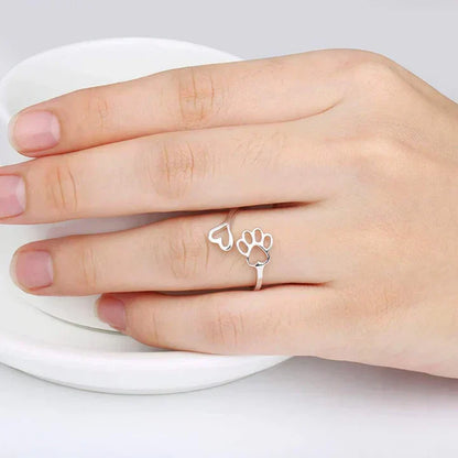 Furris™ | Open Paw Heart Ring