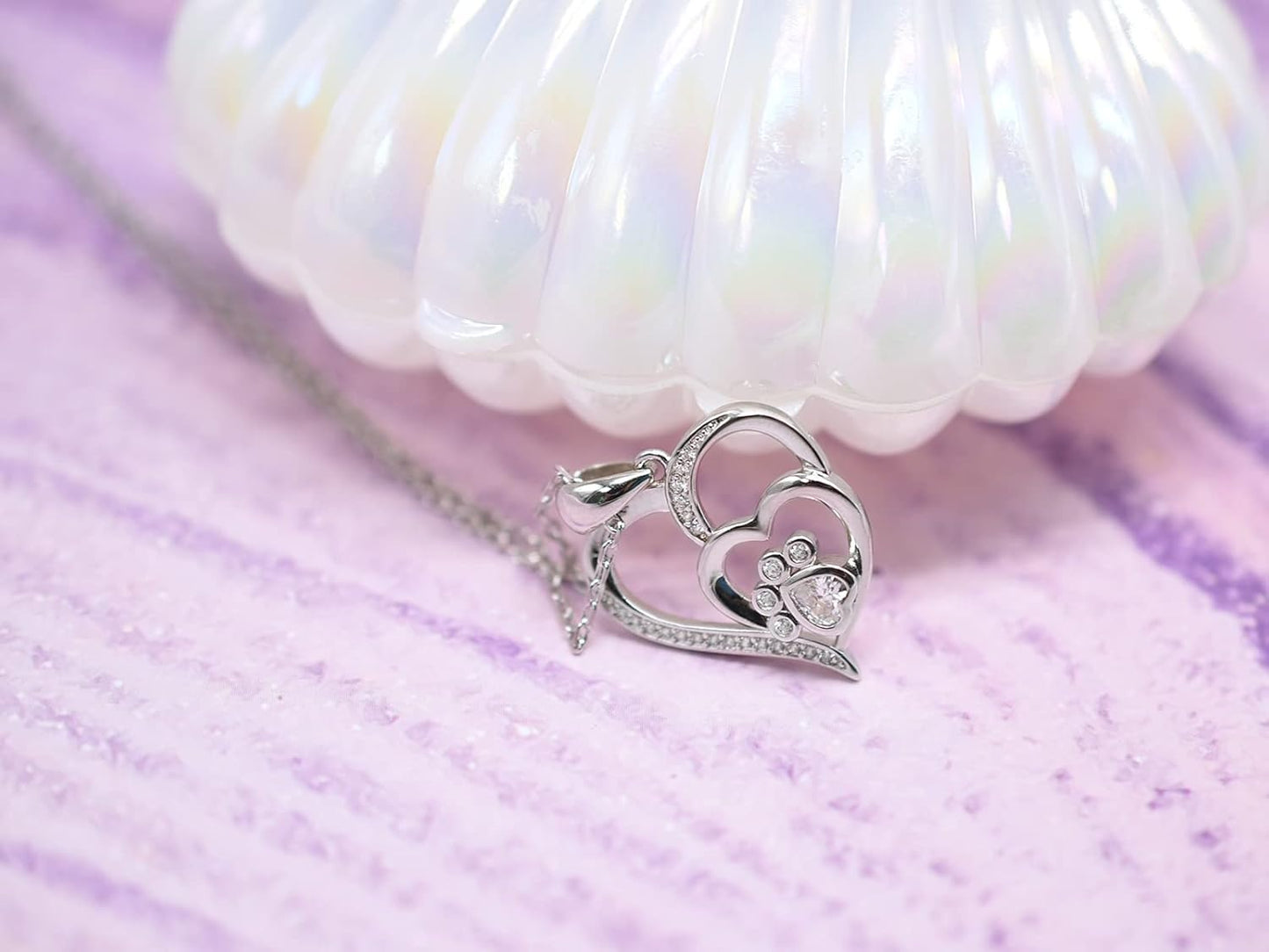 Amora™ | Pawprint Heart Necklace