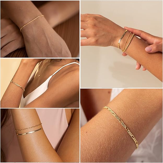 Solmira™ | Gold Elegance Bracelet Set