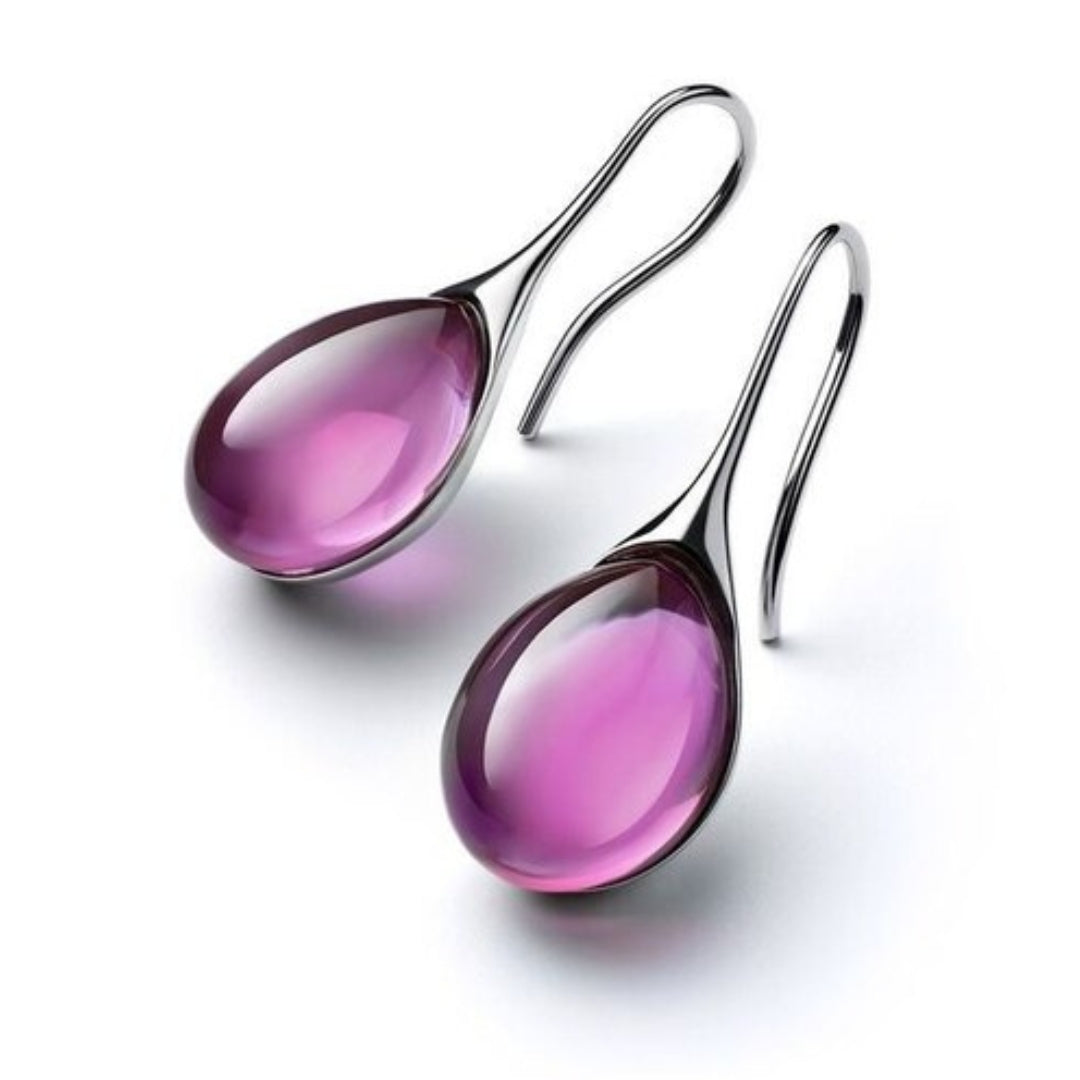 Amelith™ | Women’s Aqua Drop Earrings
