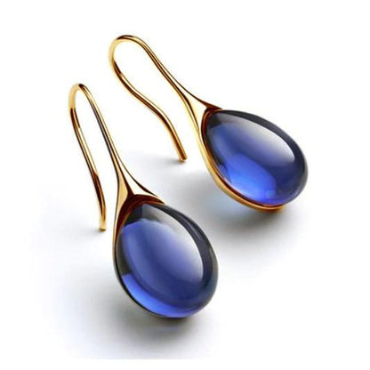 Amelith™ | Women’s Aqua Drop Earrings