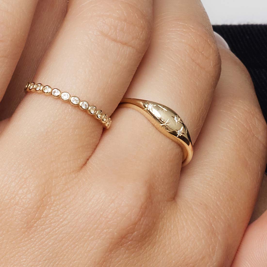 Aurestar™ | Gold Diamond Ring