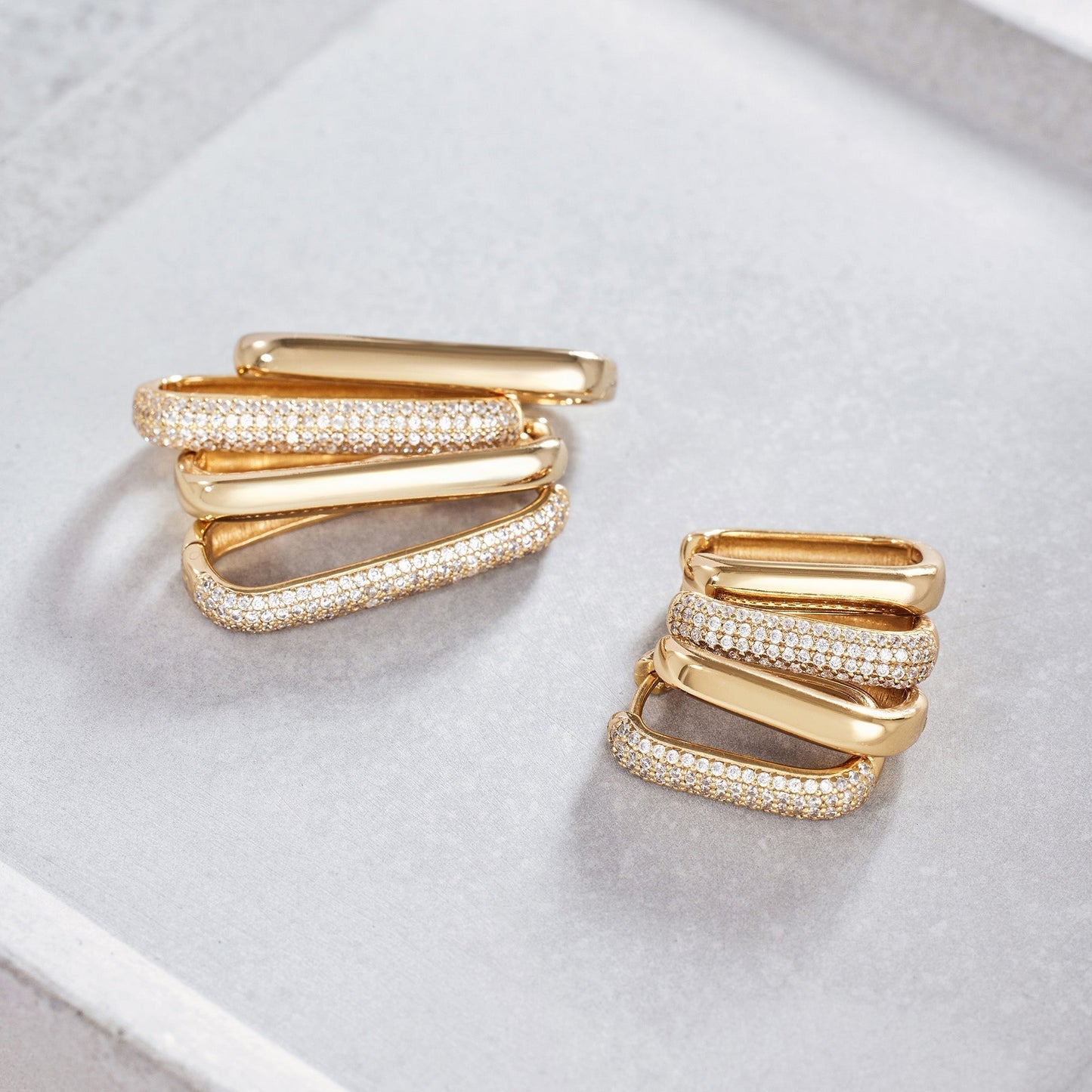 Orvara™ | Polished Gold Earrings