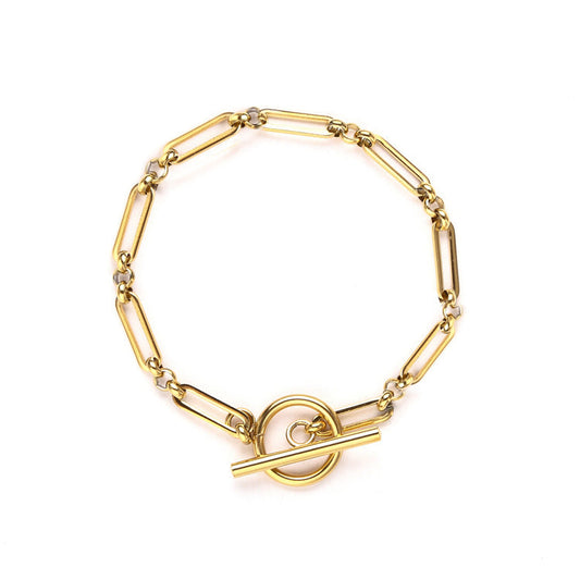 Lustria™ | Gold T-Bar Bracelet
