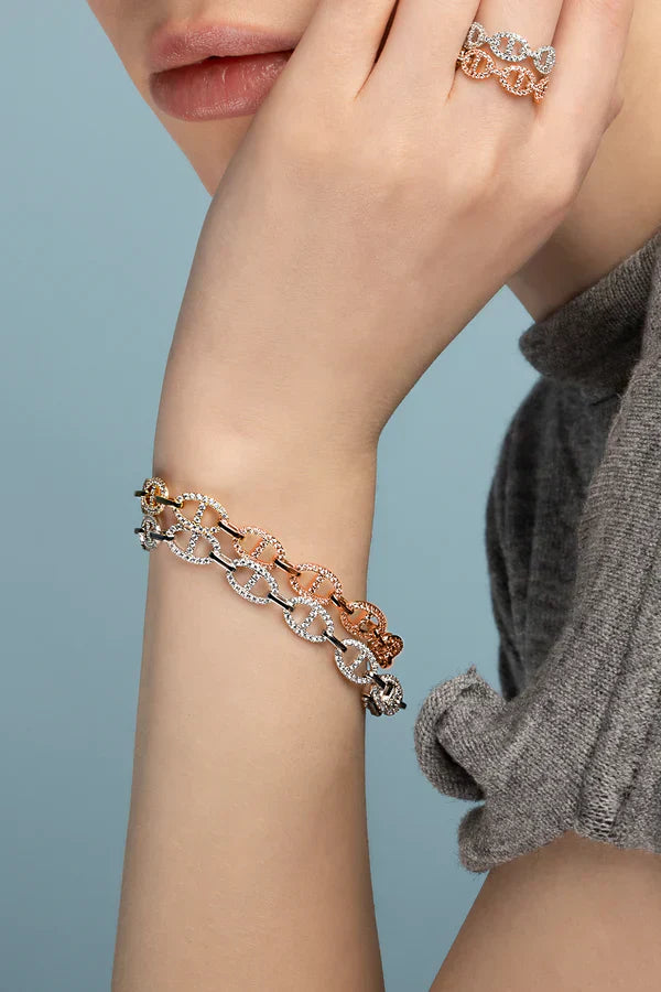 Serenza™ | Diamond-Cut Gold Bracelet