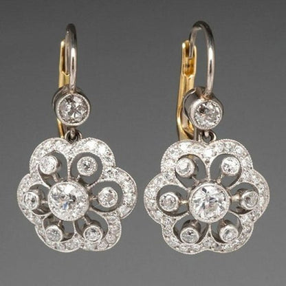 Ismeria™ | Women’s Vintage Patterned Crystal Earrings
