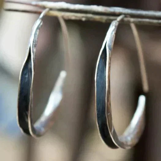 Orsina™| Rustic Circle Earrings