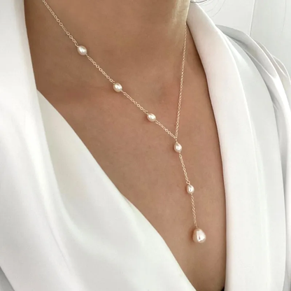 Odessa™ | Women’s Vintage Pearl Line Necklace