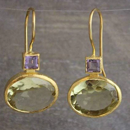 Amariel™ | Golden Crystal Earrings