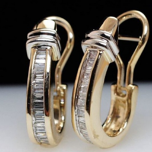 Cassira™ | Elegant Gold Crystal Earrings