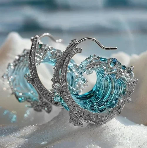 Maristelle™ | Golden Wave Earrings