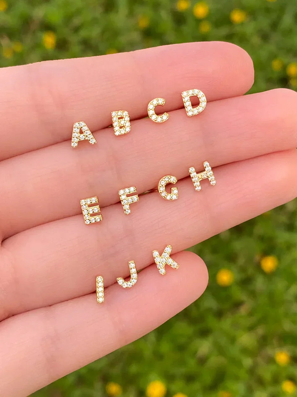 Lettera™ | Crystal Initial Earring