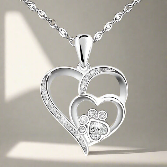 Amora™ | Pawprint Heart Necklace