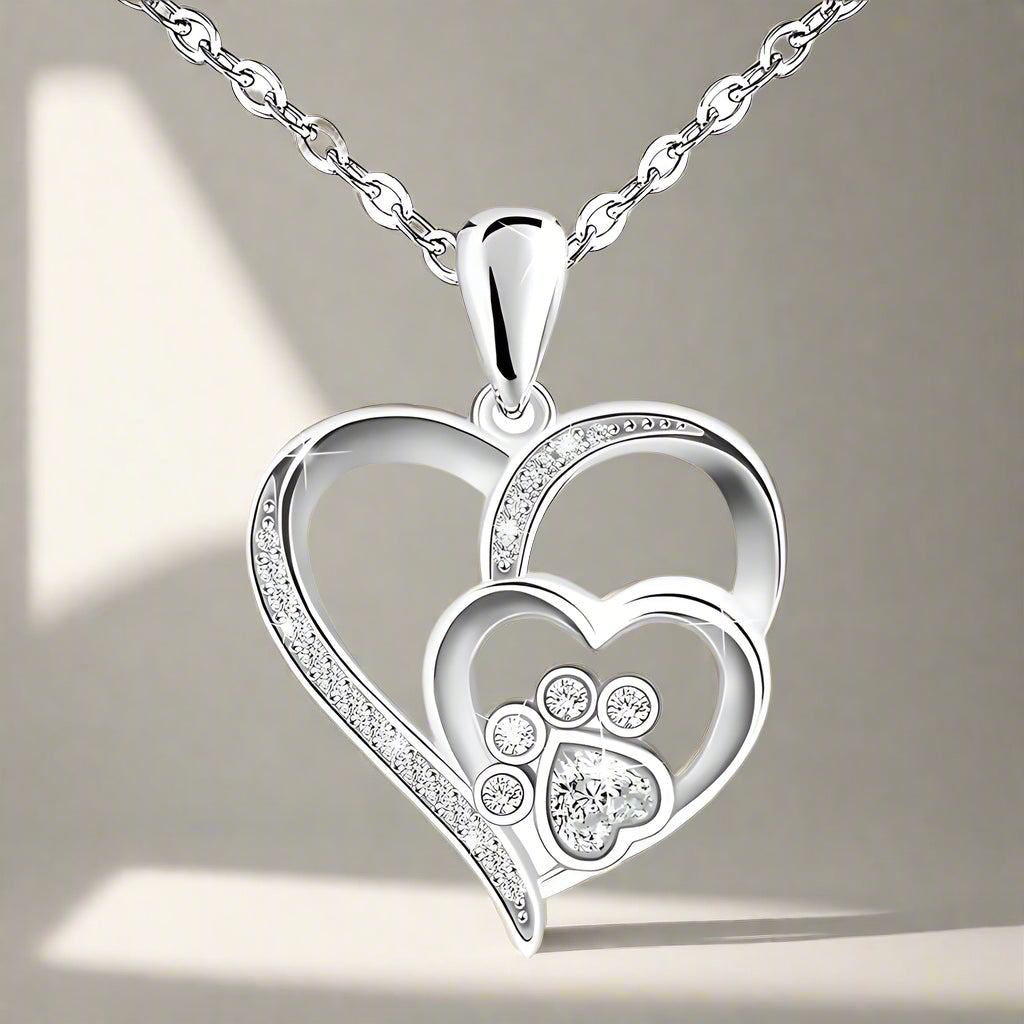 Amora™ | Pawprint Heart Necklace