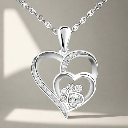 Amora™ | Pawprint Heart Necklace