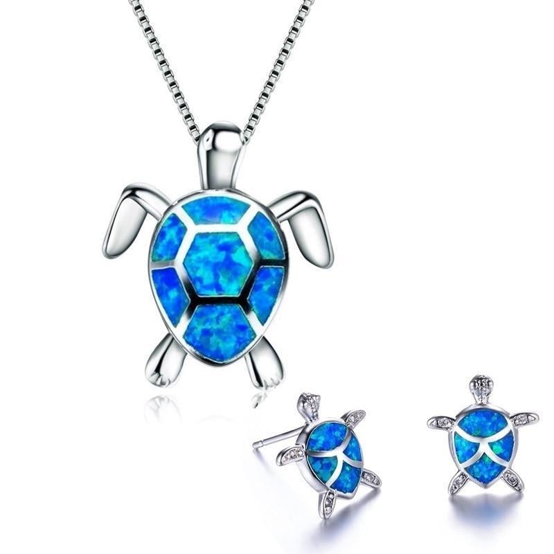 TideGem™ | Ocean-Inspired Turtle Jewelry Set