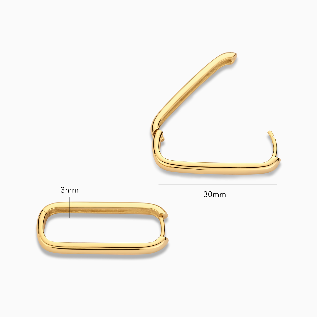 Orvara™ | Polished Gold Earrings