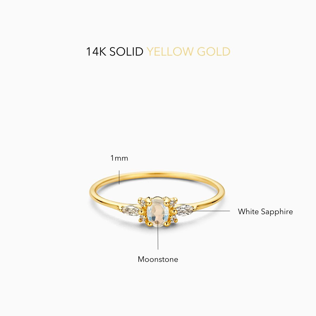 Fiorenne™ | Moonstone Dream Ring